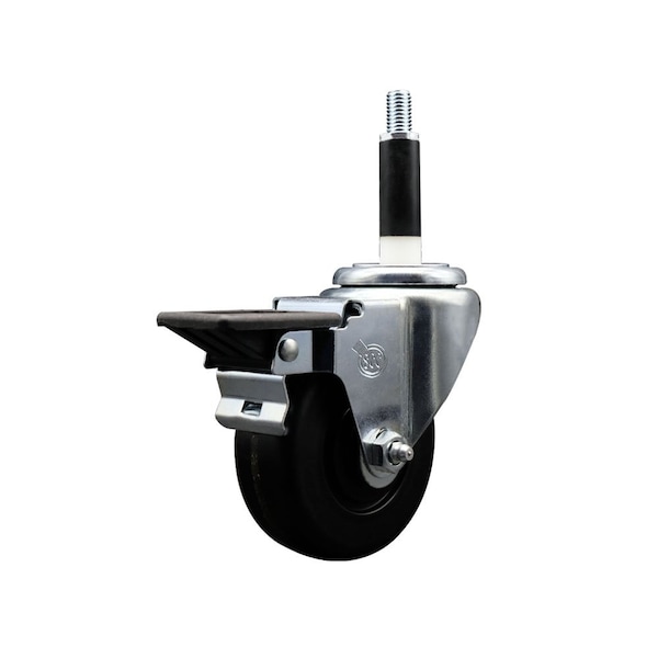 3-1/2'' Phenolic Swivel 7/8'' Expanding Stem Caster with Brake